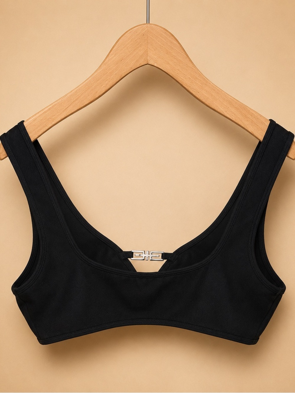 I.AM.GIA Black Cutout Bralette Crop Top Festival Club Y2K Rave